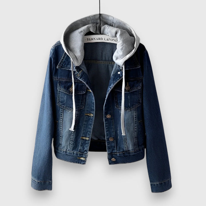 Lena – Jeansjacka med huva