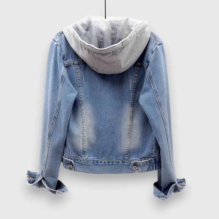 Lena – Jeansjacka med huva
